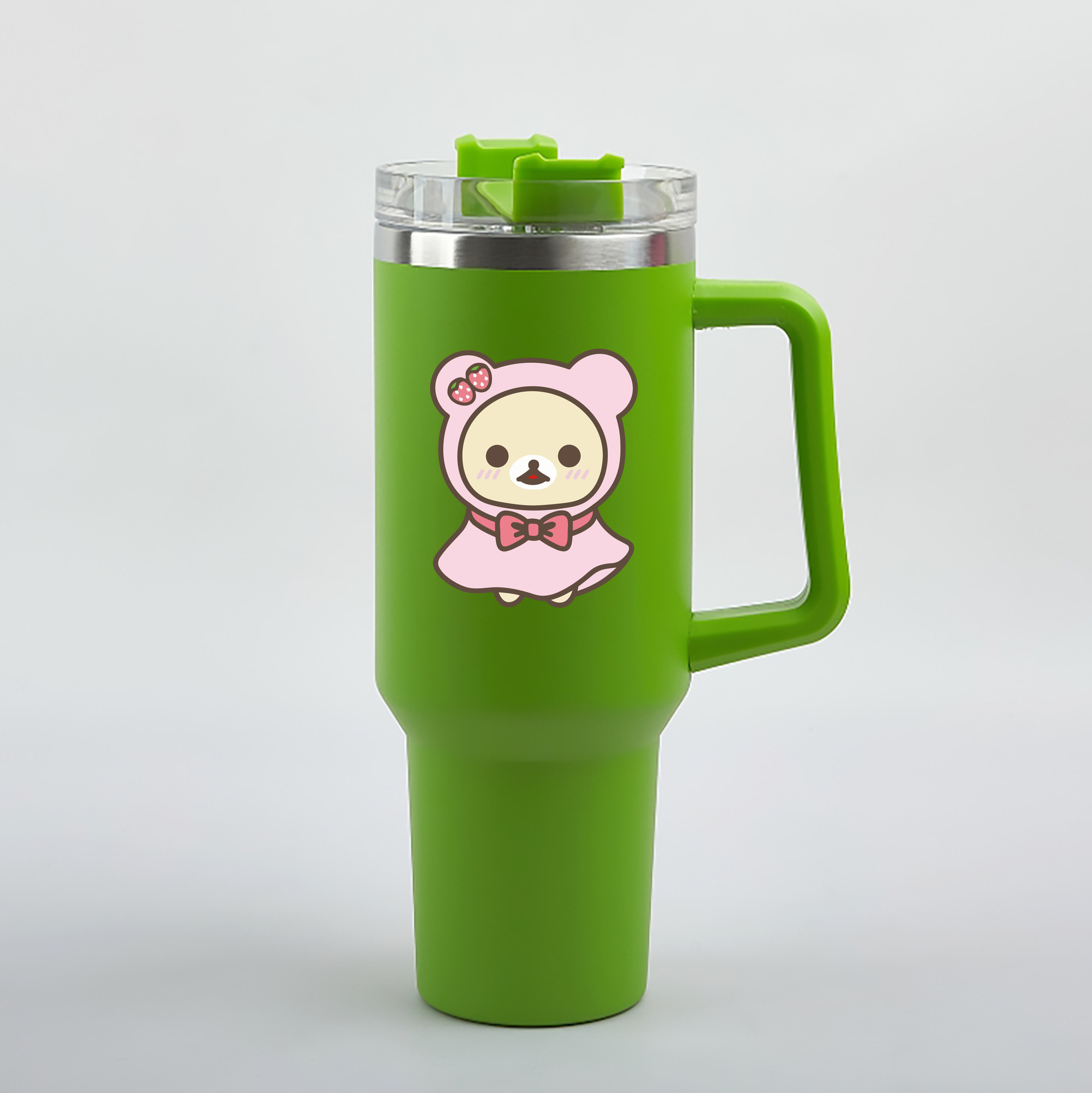 （画像用） リラックマ リラックマ キイロイトリ Rilakkuma Korilakkuma Kiiroitori 1200mL車用タンブラー（カラープリント）